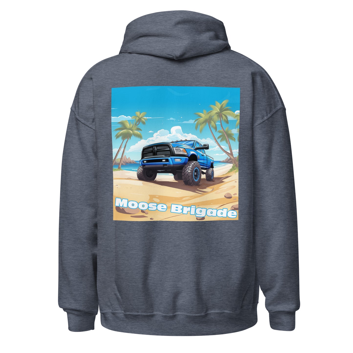 Moose Brigade Beach Wheeler Gildan Hoodie