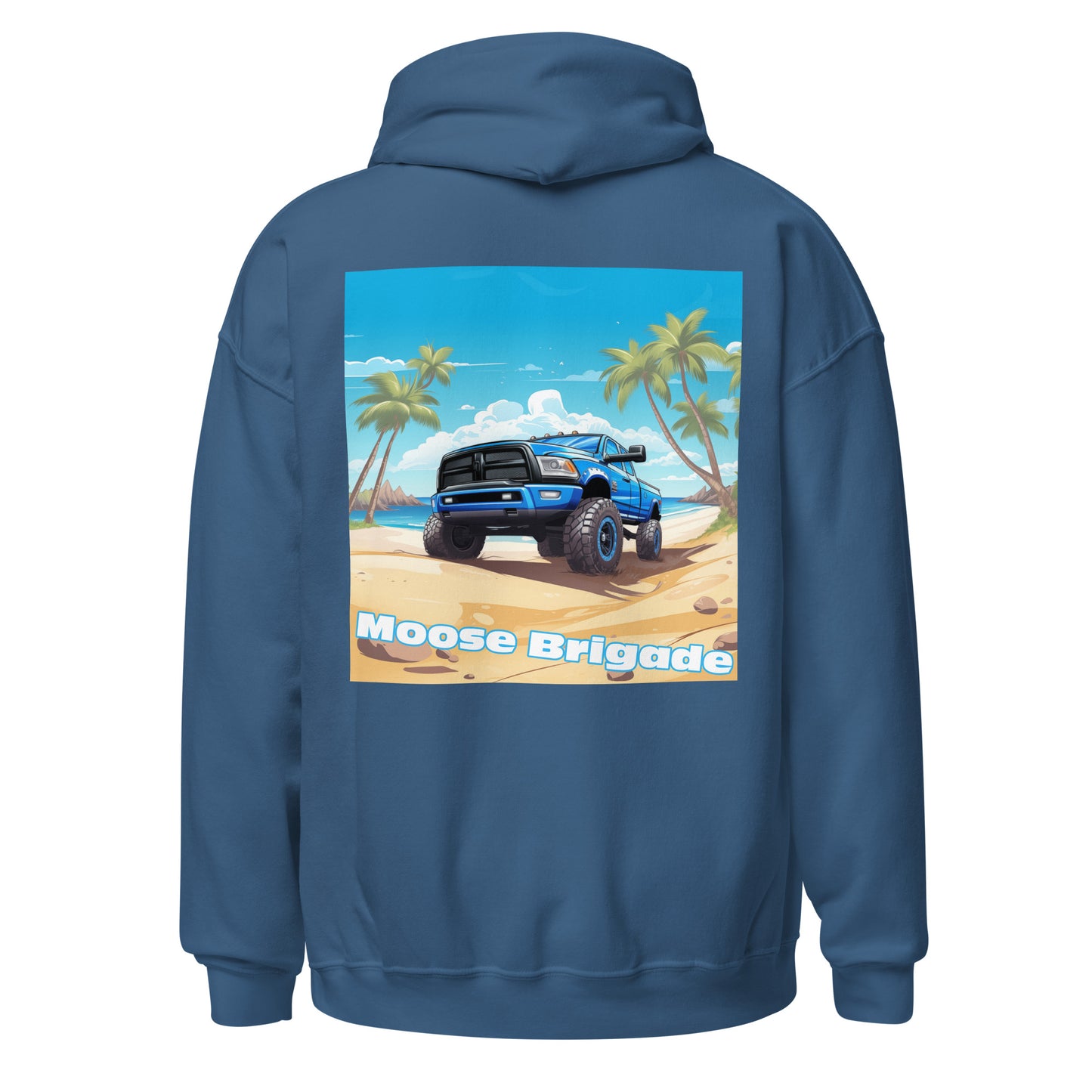 Moose Brigade Beach Wheeler Gildan Hoodie