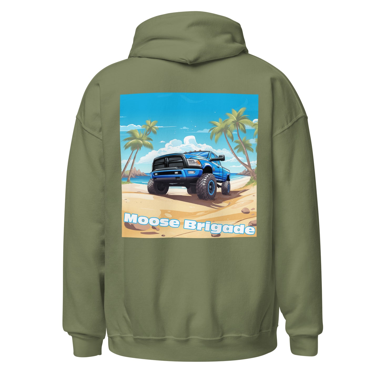 Moose Brigade Beach Wheeler Gildan Hoodie