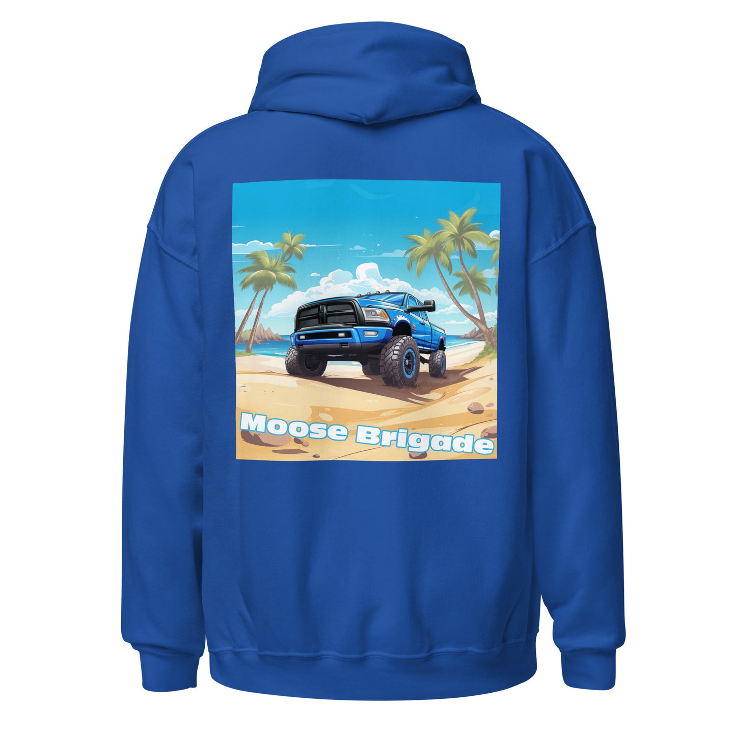 Moose Brigade Beach Wheeler Gildan Hoodie
