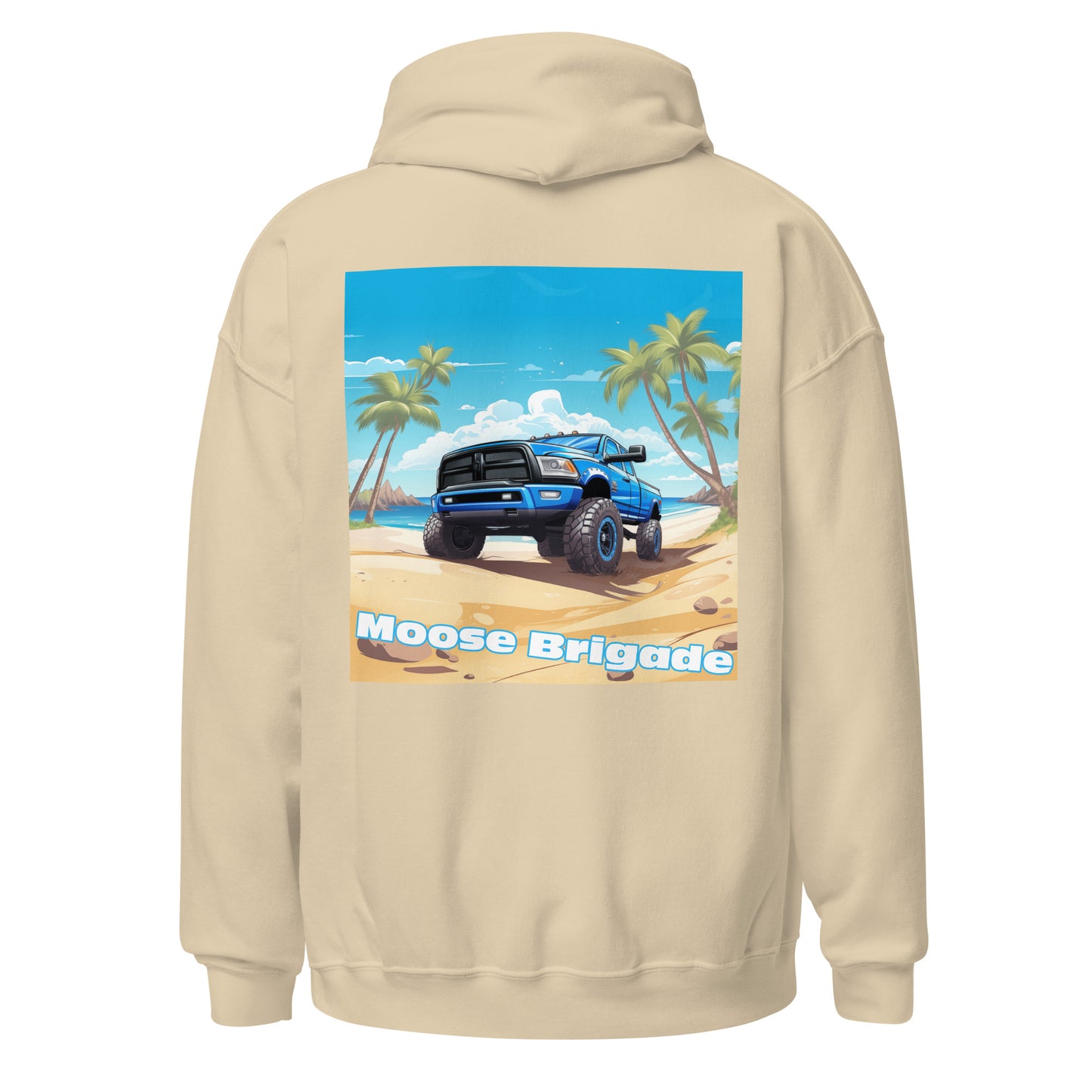 Moose Brigade Beach Wheeler Gildan Hoodie