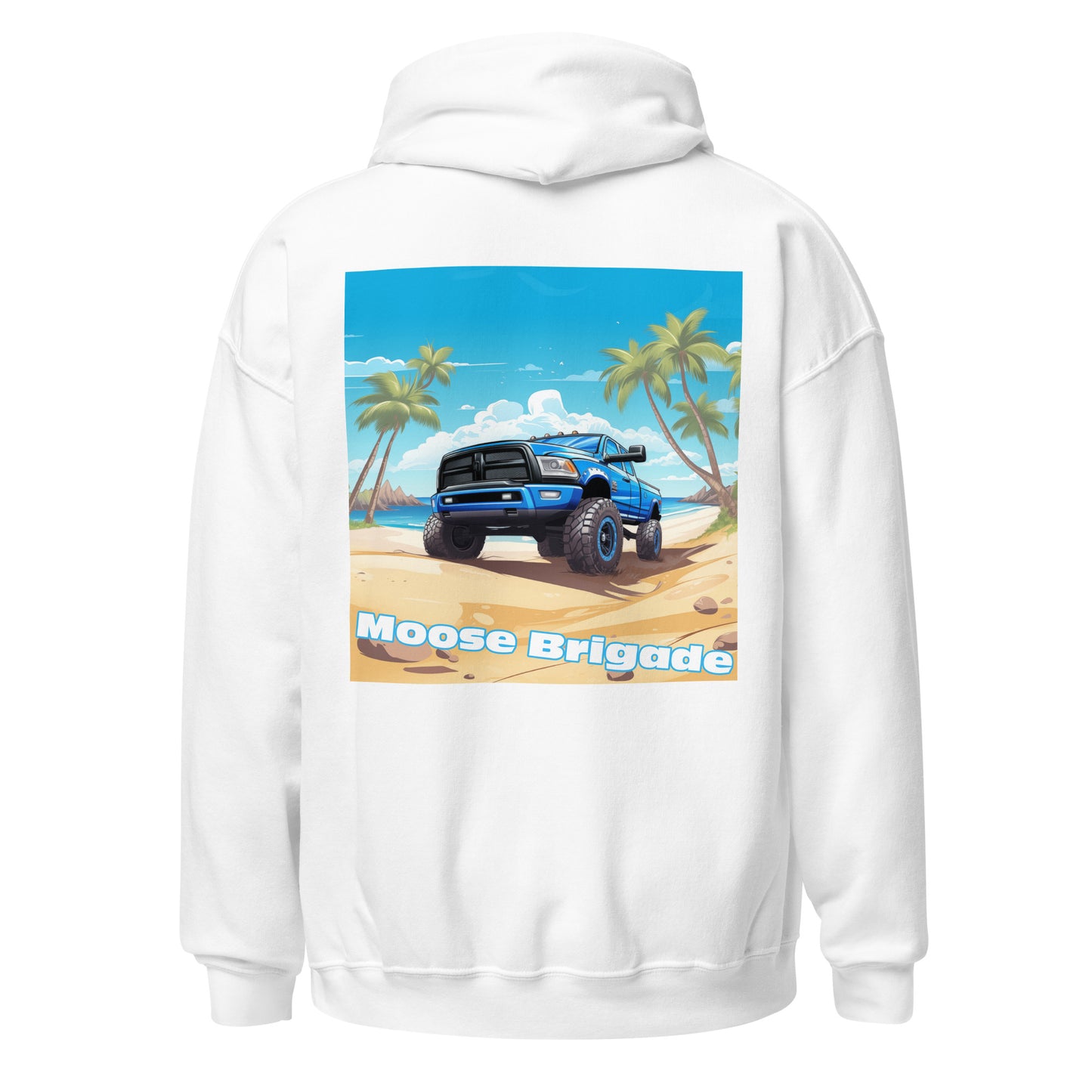 Moose Brigade Beach Wheeler Gildan Hoodie